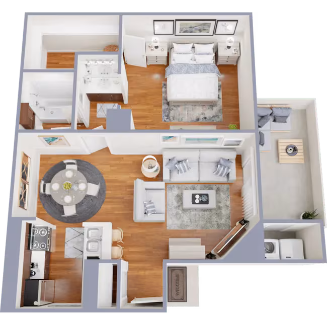 1x1 807 floor plan