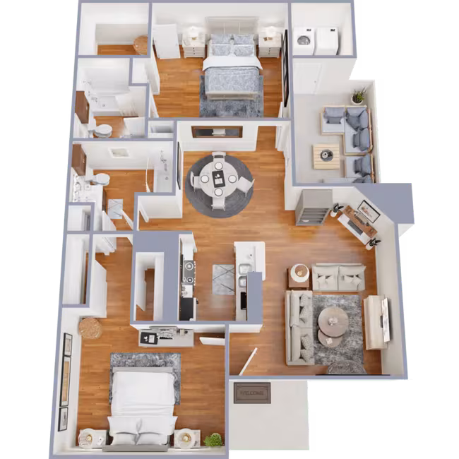 2x2 2302 floor plan