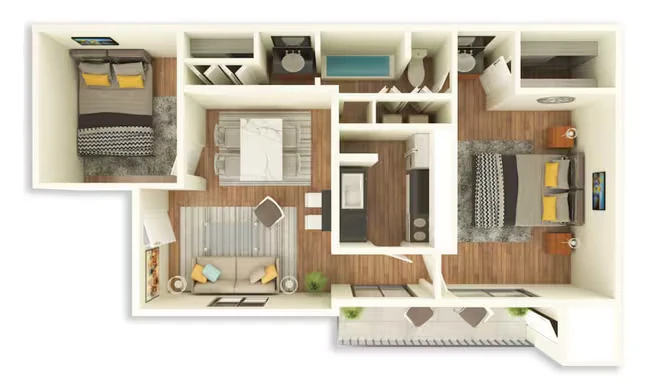 Unit 1080 1080 floor plan