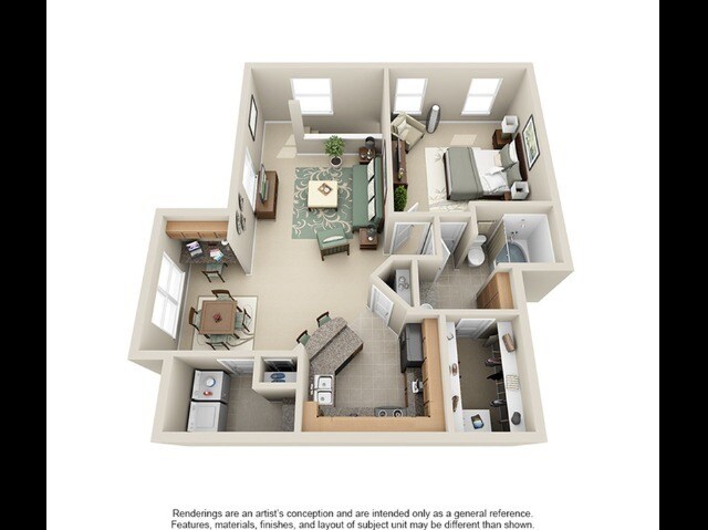 Unit Bldg 6-609 floor plan