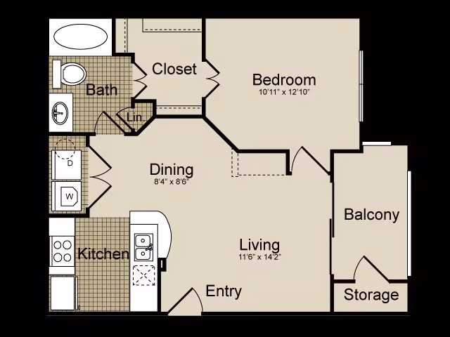 Unit 03006 floor plan