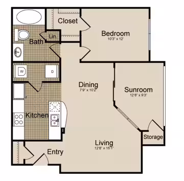 Unit 02103 floor plan