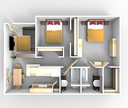E-2X2 191 floor plan