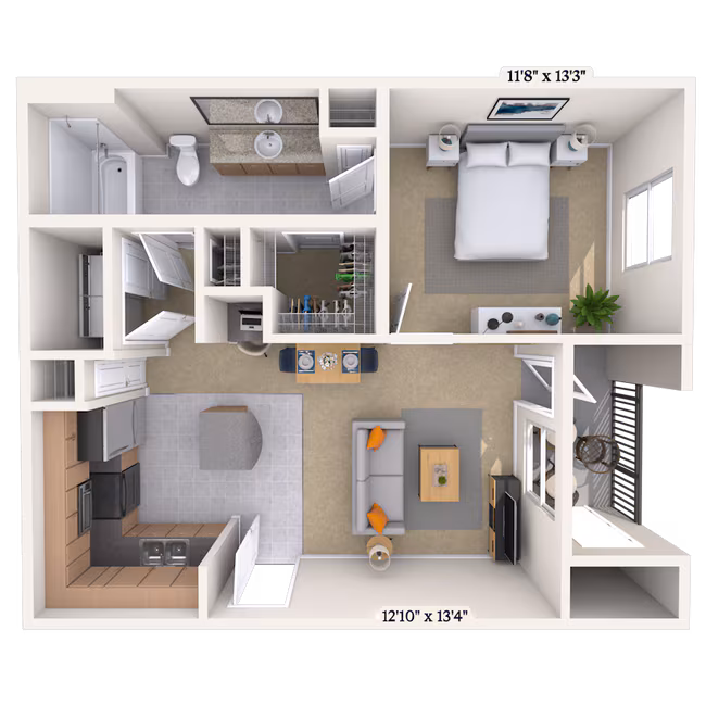 Unit 0101107 floor plan