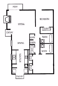 2X2 2830A floor plan