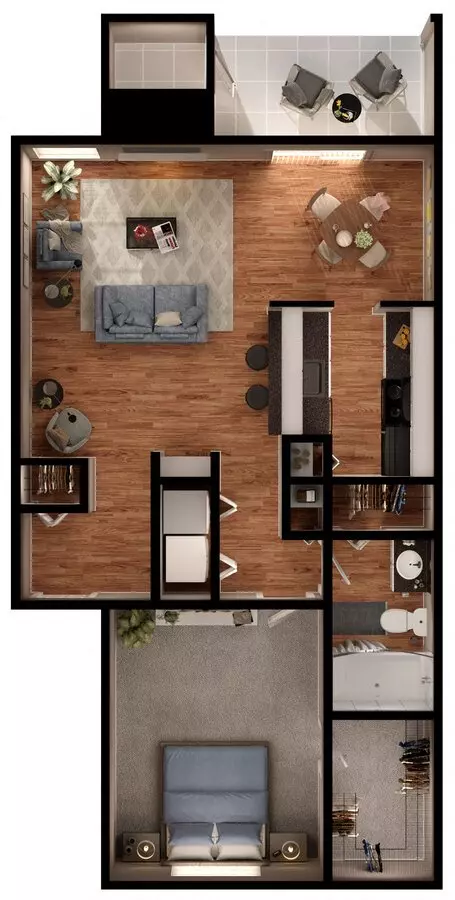 Unit 1801 floor plan
