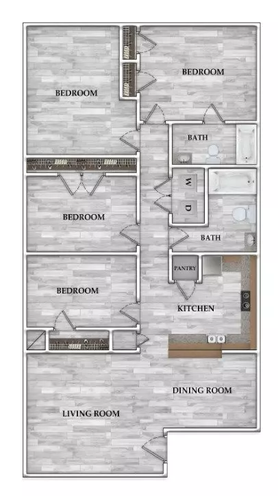 Unit 19-A 19-A floor plan