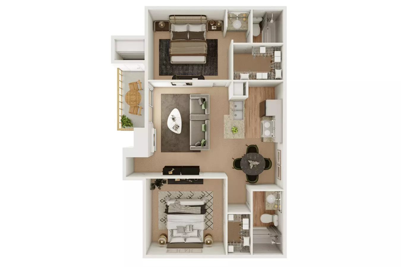 Unit 1203 701 floor plan