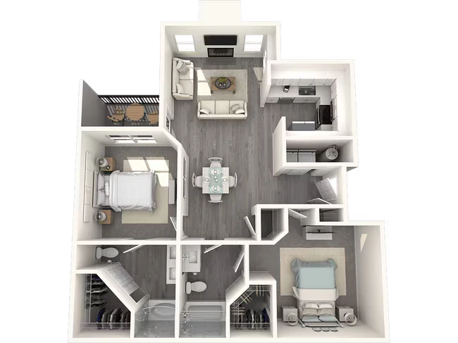2×2 1014 floor plan