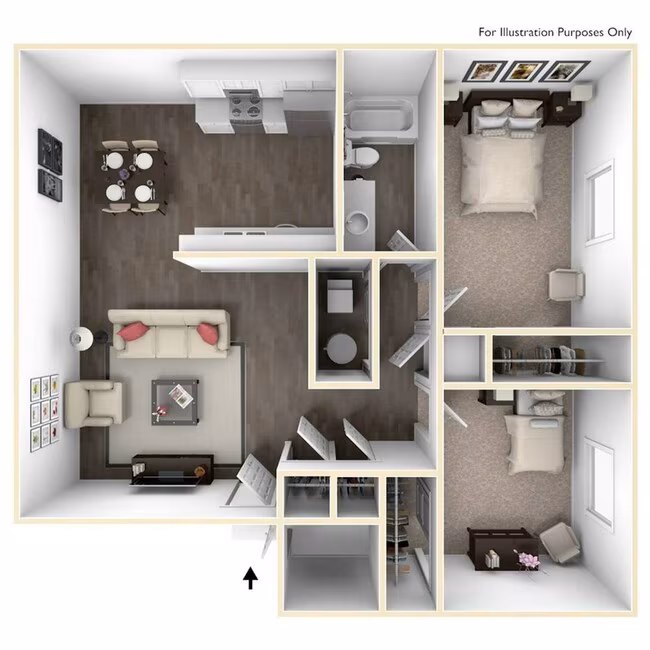 Unit 12-662 floor plan