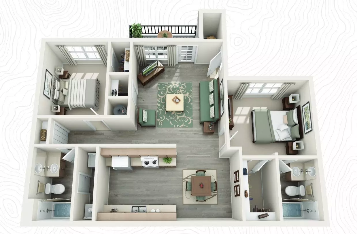 B 423 floor plan
