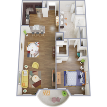1x1 431 floor plan