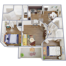 2x2 441 floor plan