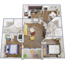 2x2 451 floor plan