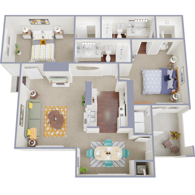 Unit 0407 floor plan