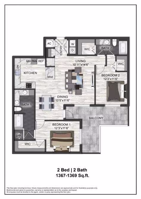 Unit 740 740 floor plan