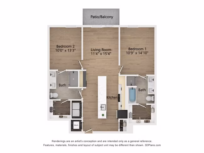 Unit 0637 floor plan