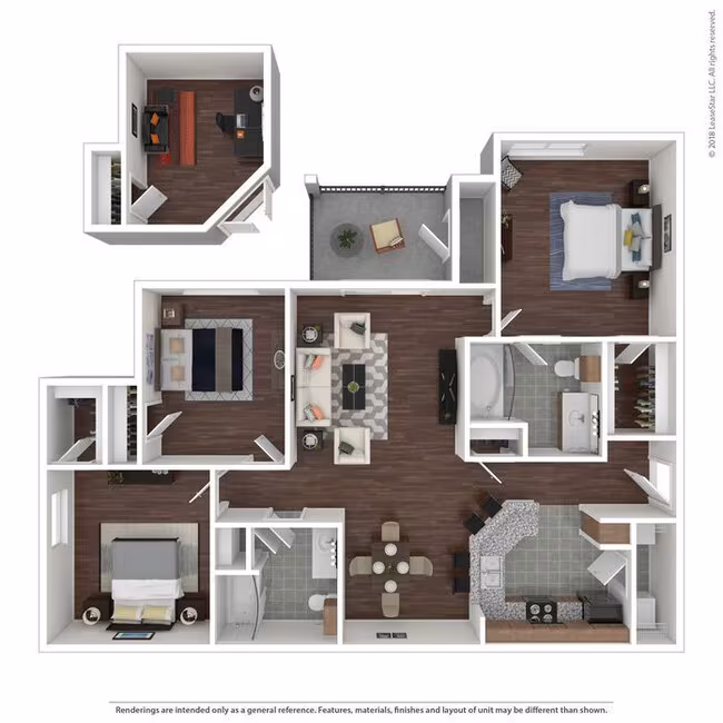 Unit 1221 floor plan