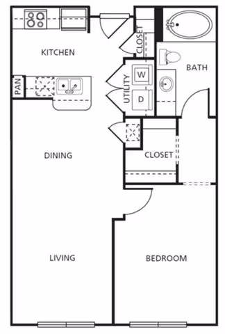 A1 1-1414 floor plan