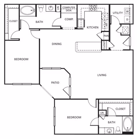 D3 1-1130 floor plan