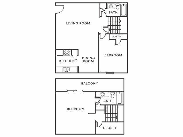 3 Beds • 2 Bath 104 floor plan