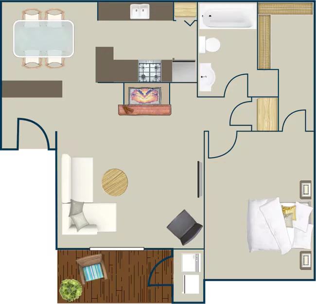 Unit 1214 1214 floor plan