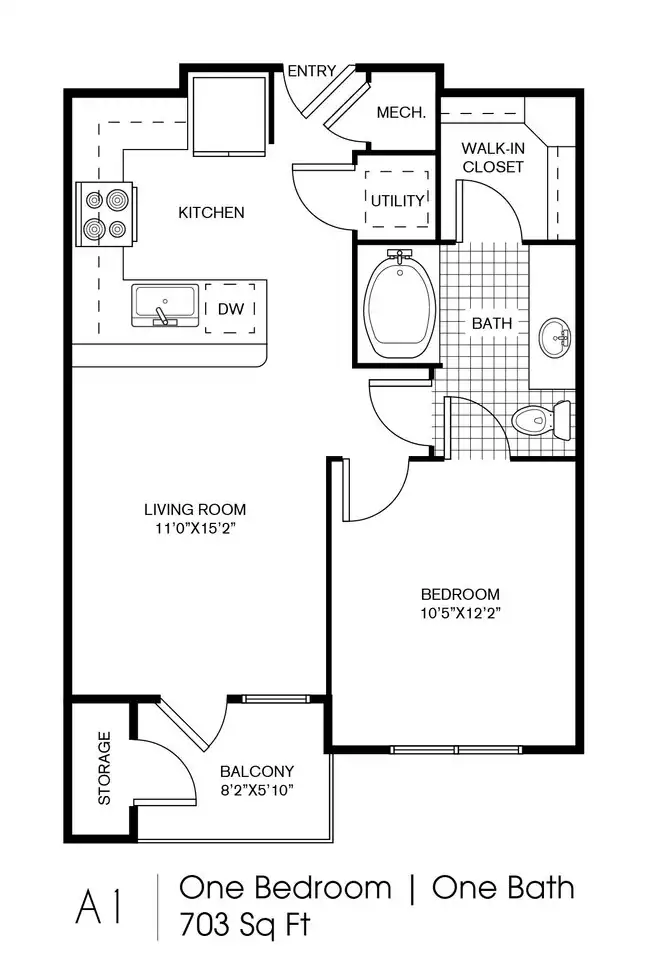 A1 1263 floor plan