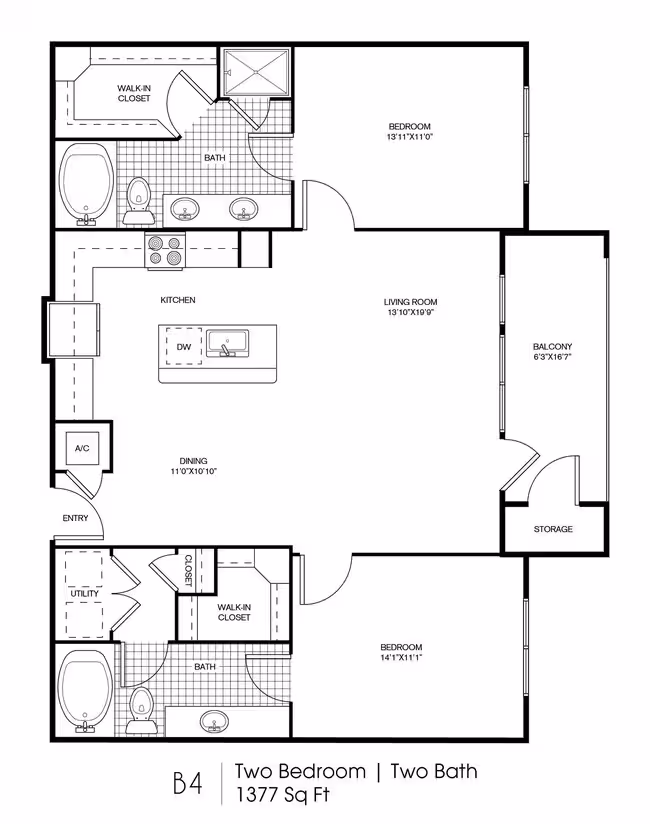 Unit 1331 floor plan