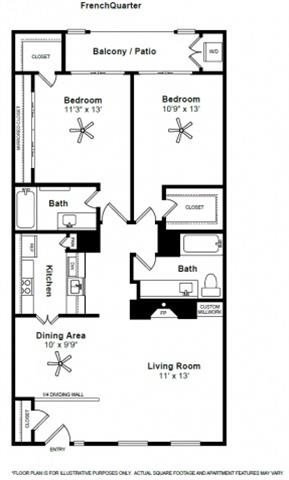 French Quarter 1458 floor plan