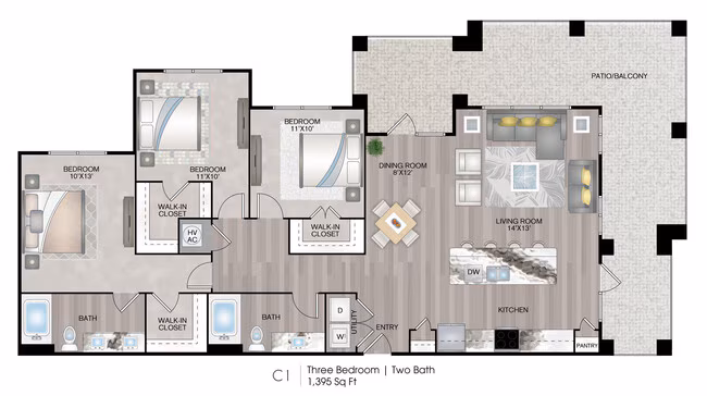Unit 11203 floor plan