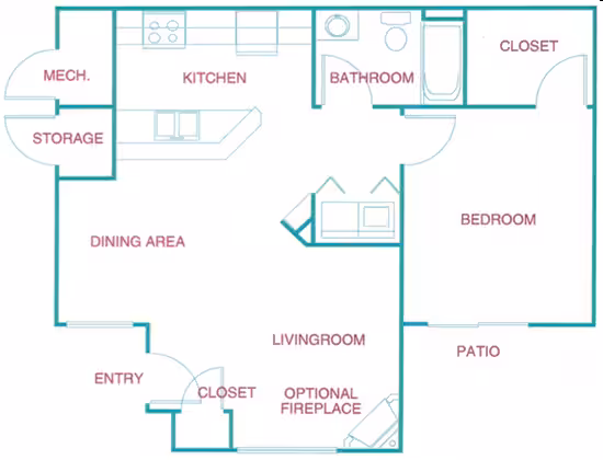 Unit 1134 222 floor plan