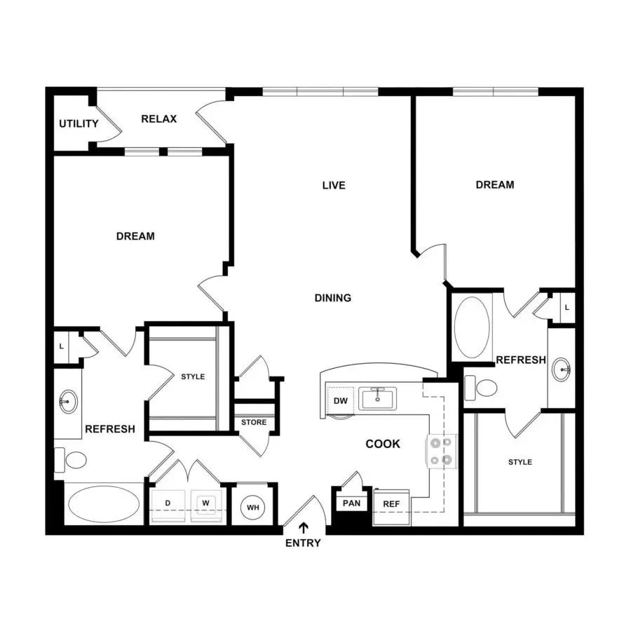 Unit 1220 1220 floor plan
