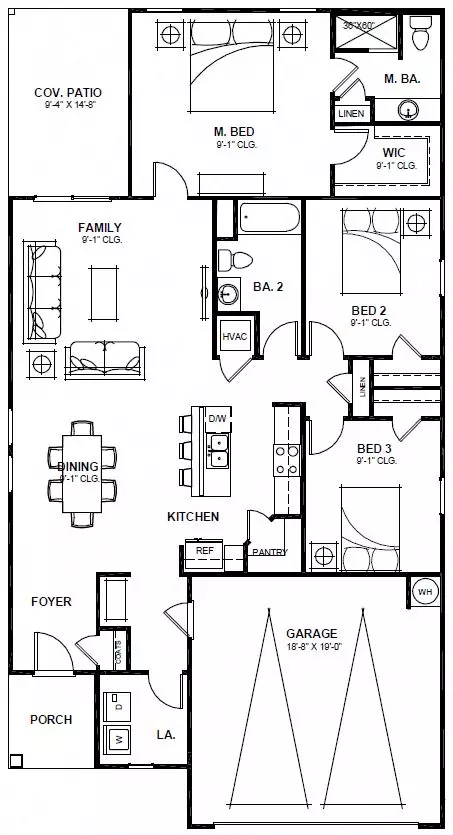 Glimmer 7423EW floor plan
