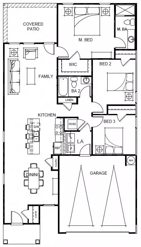 Glimmer 7423EW floor plan