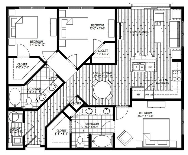 Unit 3133 3133 floor plan