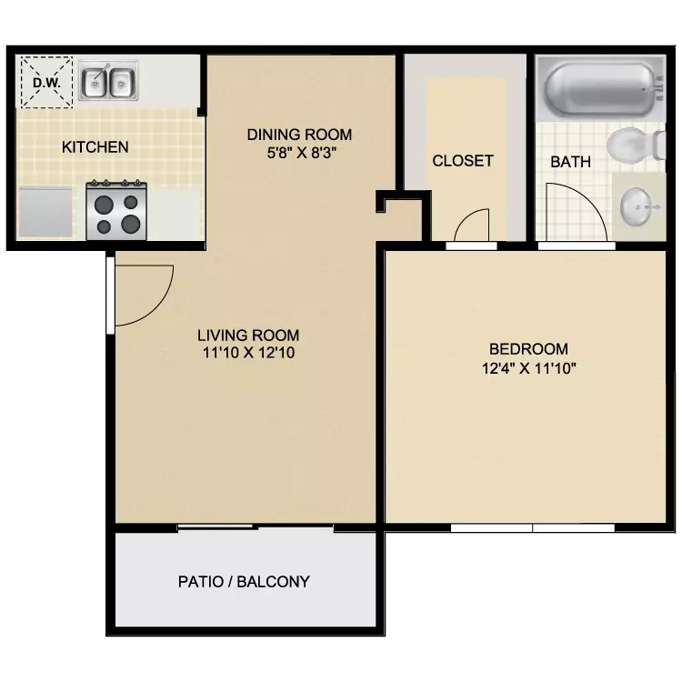 Unit 115 507 floor plan
