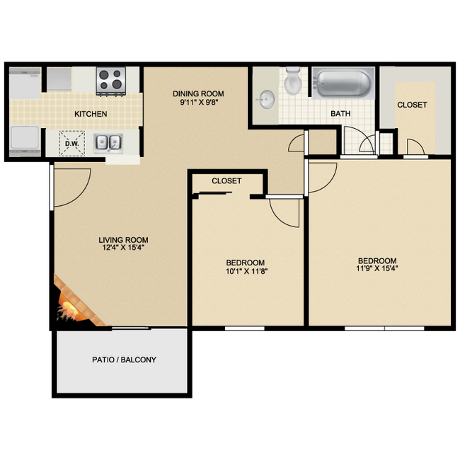 Unit 304 253 floor plan