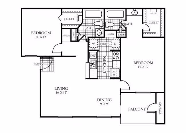 D 708 floor plan