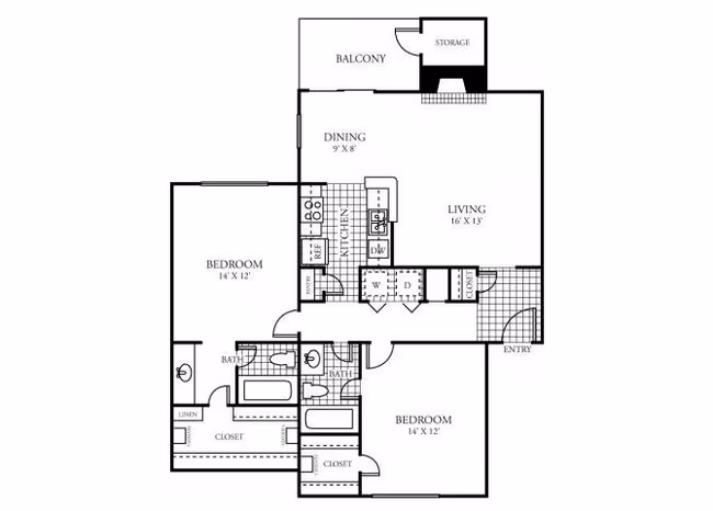 E 1405 floor plan