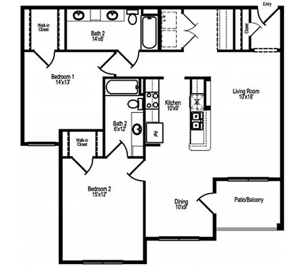 Unit 4303 floor plan
