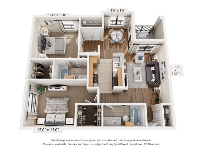 Unit 1308 1308 floor plan