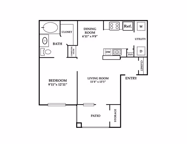 Unit 02-0918 floor plan
