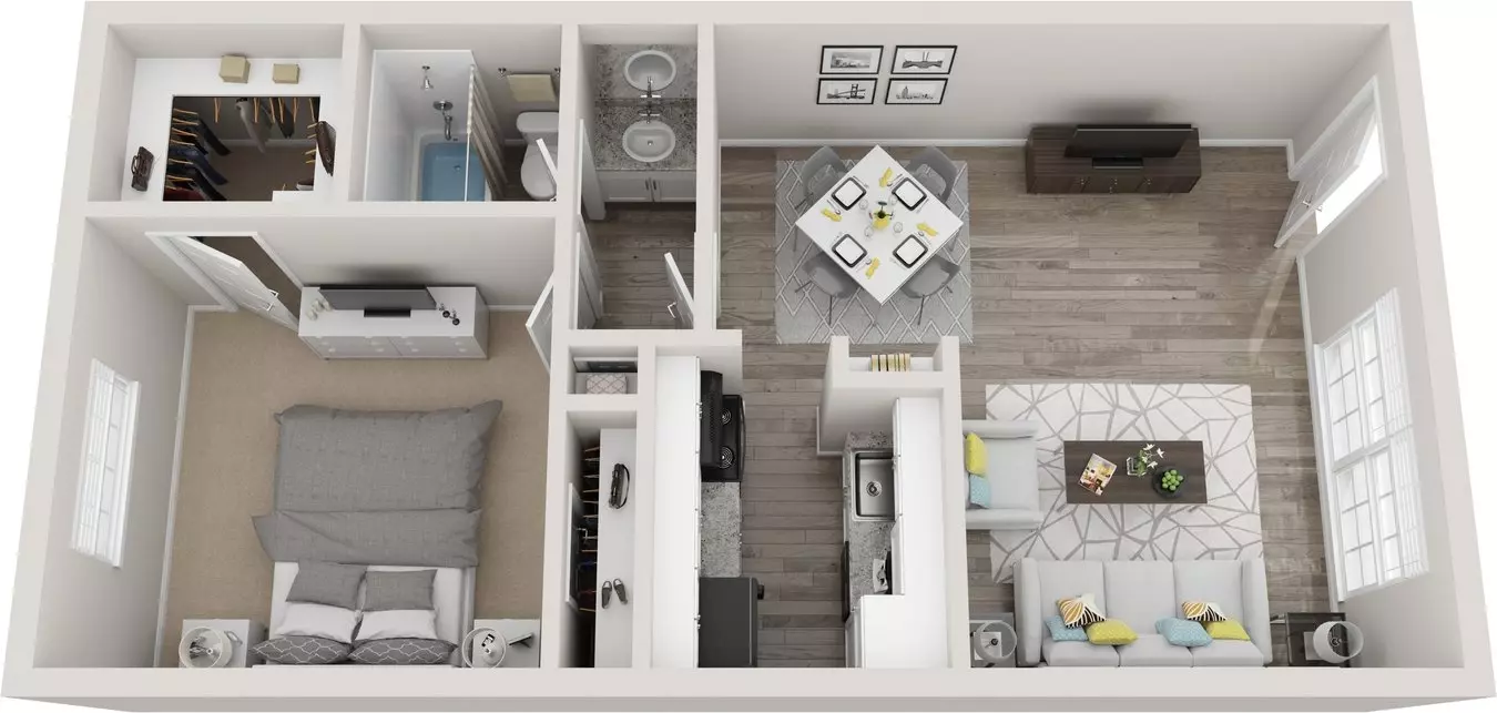 Unit N-034 SE-708 floor plan