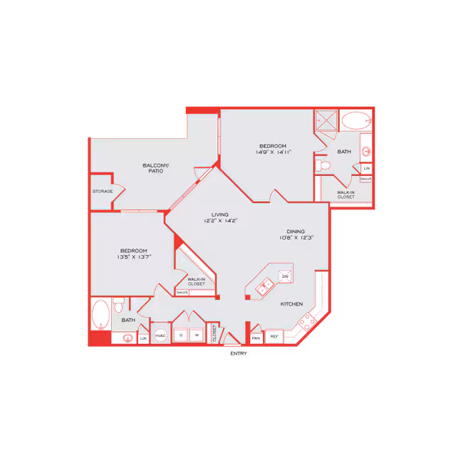 Unit 308 floor plan