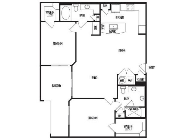 Unit 220 floor plan