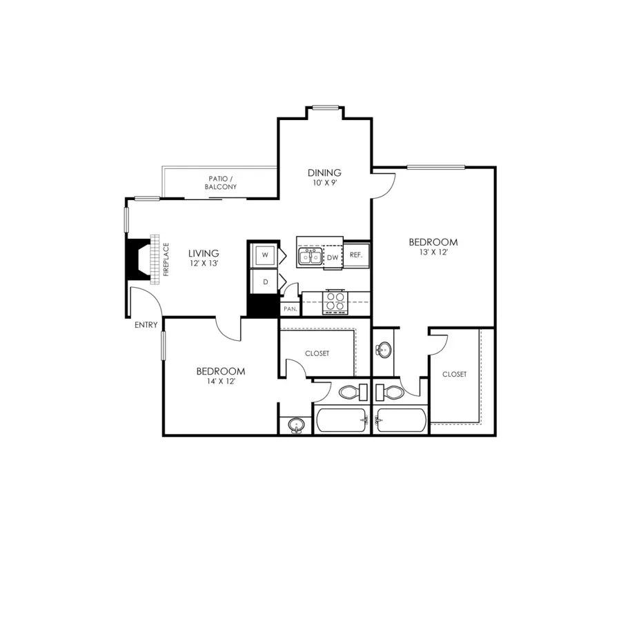 B1 Renovated 1908 floor plan