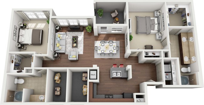 Unit 1311 floor plan