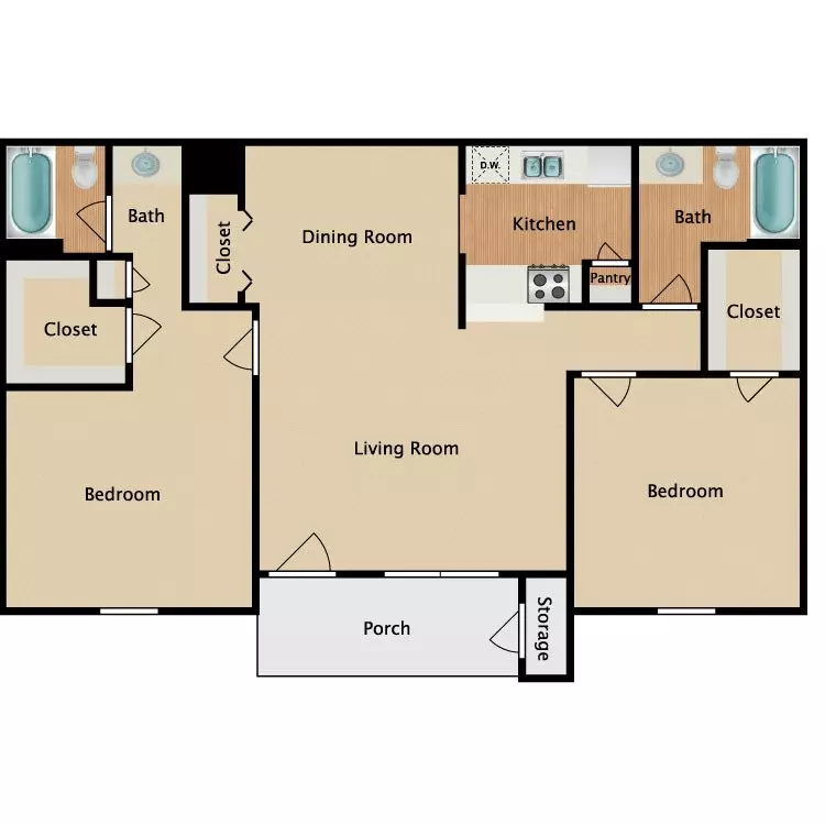 Unit 1912 1912 floor plan