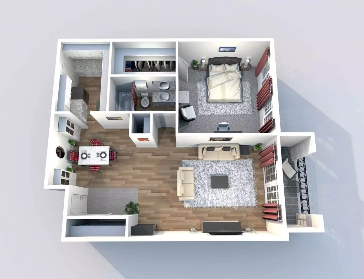 Unit A-66 floor plan