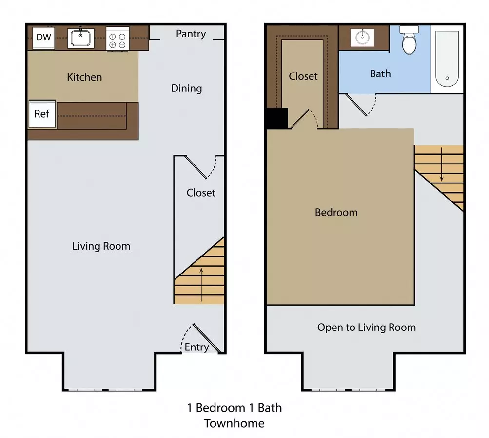 A1- Efficiency/Studio 125 floor plan